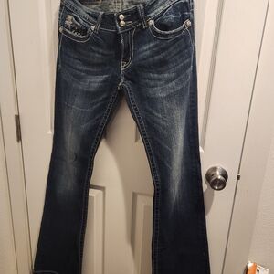 Miss Me Dark Wash Women’s Bootcut Jeans - Blue 29x34